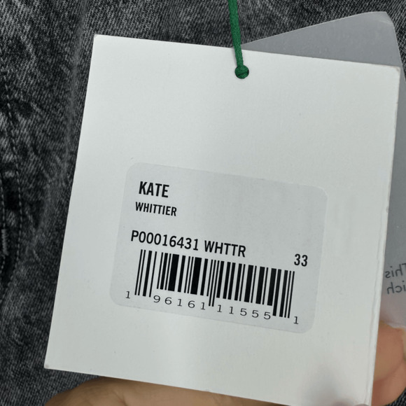 Pistola Kate High Rise Slim Straight Jeans Whittier Wash Size 33 Organic Cotton - Picture 11 of 14